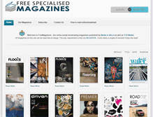 Tablet Screenshot of freemagazines.co.za